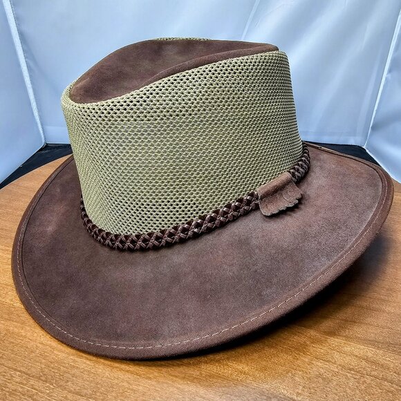 Breeze Suede Sun Hat | American Hat Makers | Brown | NWT | XX-LARGE RARE COLOR - Picture 1 of 9